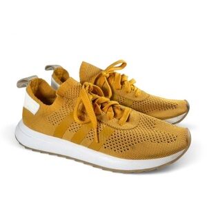 adidas Women's Mustard Yellow Knit Sneakers